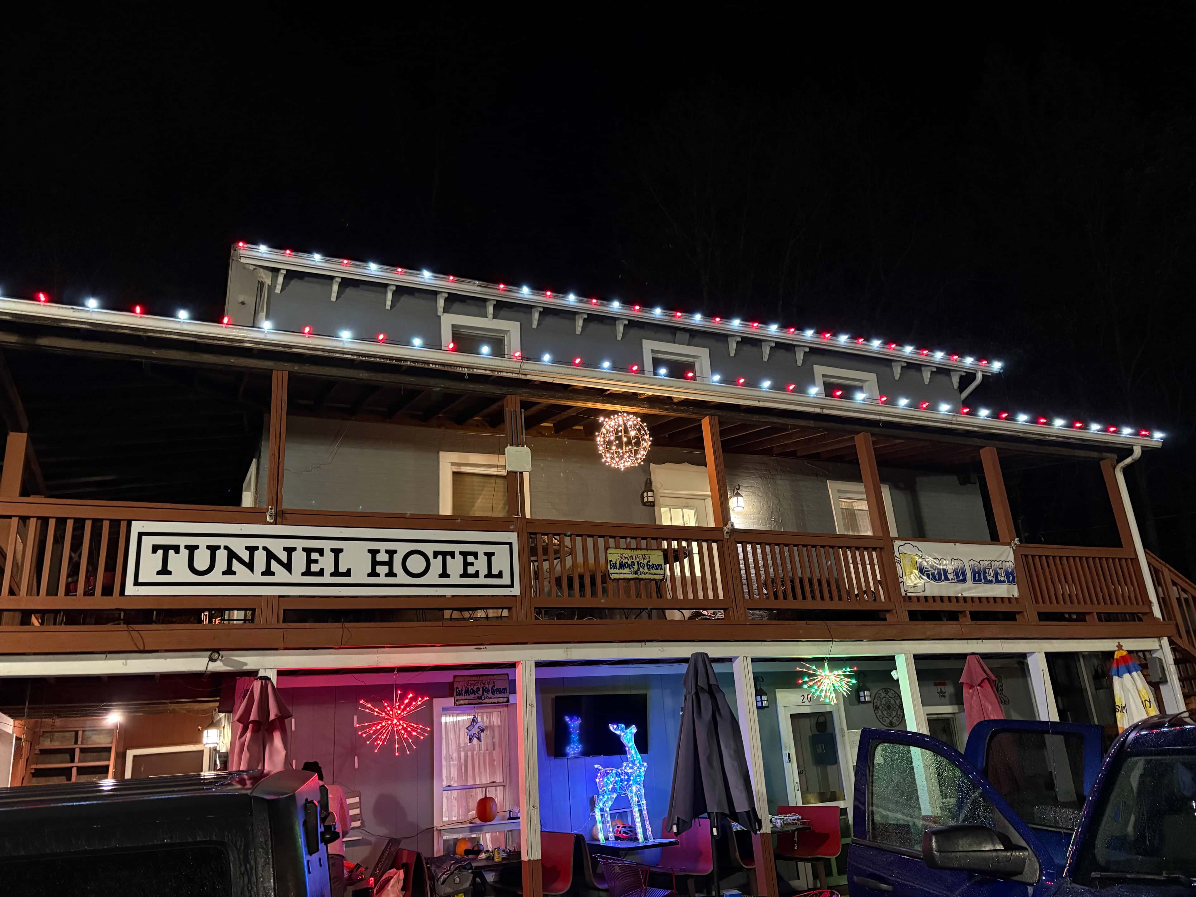 The 1888 Tunnel Hotel inn building in Frostburg, Maryland, lodging for Frostburg State University visitors near the GAP trail